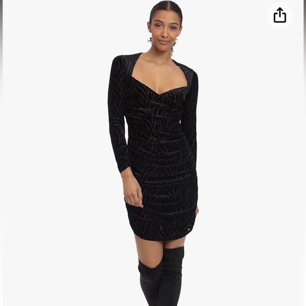 NWT Donna Morgan Sweetheart Shirred Mini Dress Size 0